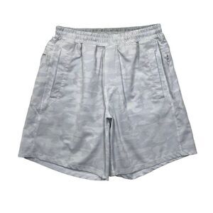 Freeballers Shorts Men's Medium Gray Camo Brief Lined Athletic Training Running